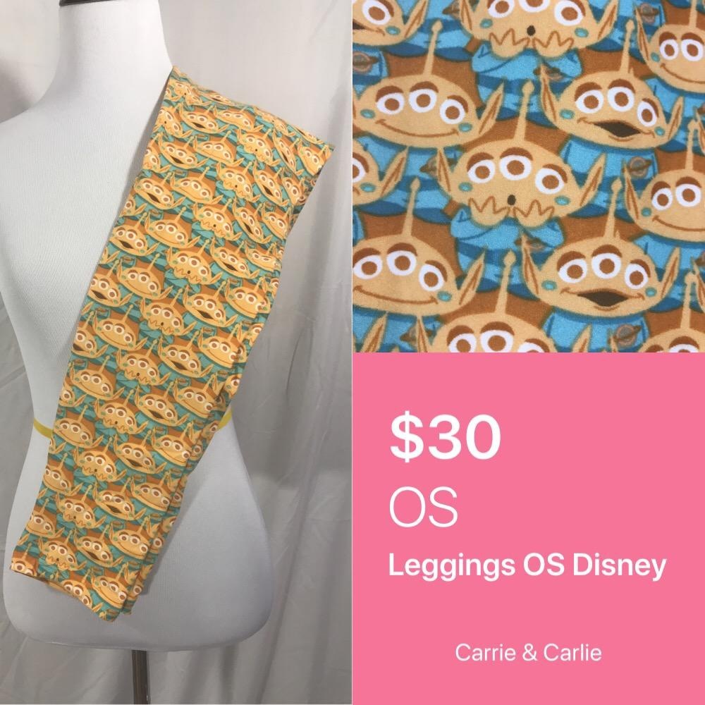 LuLaRoe Disney Pixar Toy Story Aliens Leggings